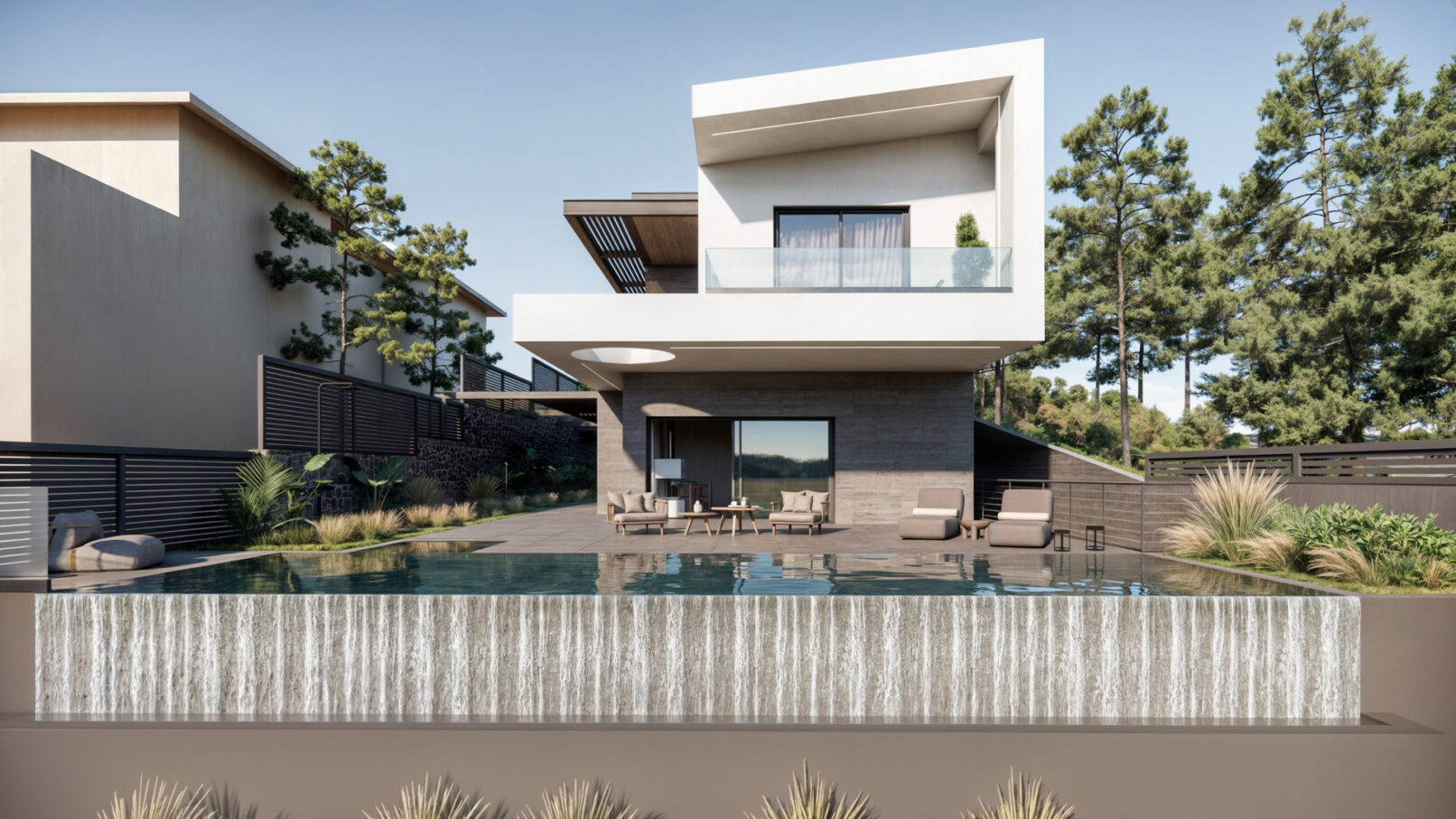 Discover “Dionysos’ Edge” by PLINTHOS Architects — a four-level sculptural residence in Dionysos, Attica, blending modern design with the dramatic cliffs and forested slopes of Dionysovouni. Architecture in harmony with nature.