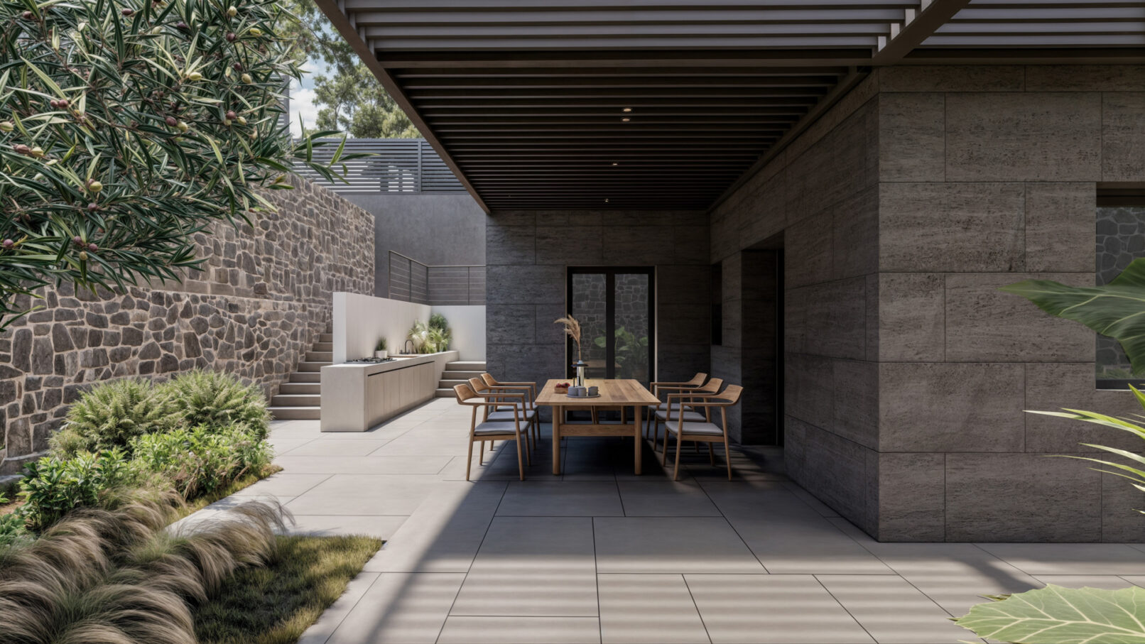 Discover “Dionysos’ Edge” by PLINTHOS Architects — a four-level sculptural residence in Dionysos, Attica, blending modern design with the dramatic cliffs and forested slopes of Dionysovouni. Architecture in harmony with nature.