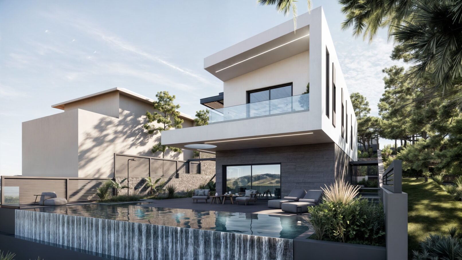 Discover “Dionysos’ Edge” by PLINTHOS Architects — a four-level sculptural residence in Dionysos, Attica, blending modern design with the dramatic cliffs and forested slopes of Dionysovouni. Architecture in harmony with nature.